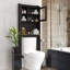 Armoire de salle de bain moderne au-dessus de la toilette - Espace suffisant pour le rangement