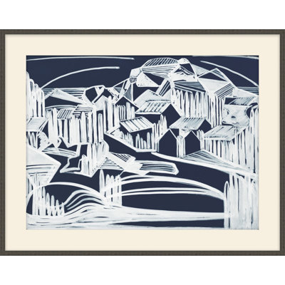 Hillscape Blue 1 Print