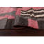 Tapis rose en laine noué à la main de conception unique 7 pi 11 po x 10 pi 11 po marocain