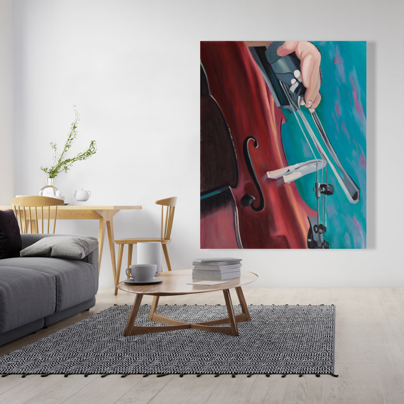 Musicien avec violoncelle - toile pour homme
