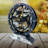 Desk wooden Clock Round 10 inches with Real Moving Gears (Transformable into a Wall Clock - detachable base) Canada Collection-1049897923