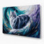 Art mural en métal chats bleu sibérien