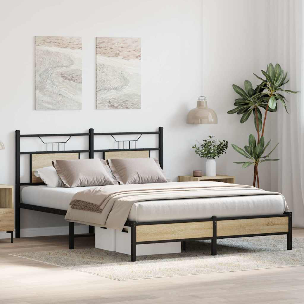 Bed Frame Without Mattress Foldable Steel
