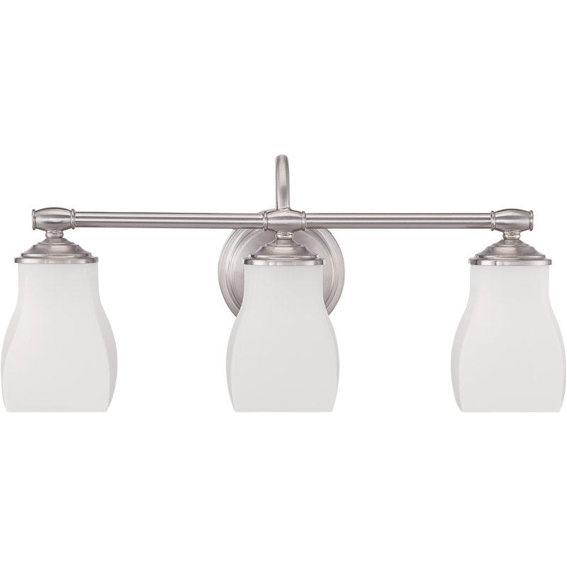 Éclairage pour meuble-lavabo de salle de bain 3 lumières Clarke