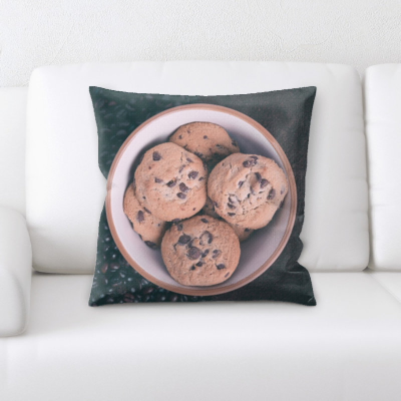 Appetizing Microsuede Reversible Throw Pillow