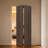 18 series 42in.X84 in. 3/4 inch thickness 2-Panel Walnut Color Finished MDF Bi-fold door with closet hardware