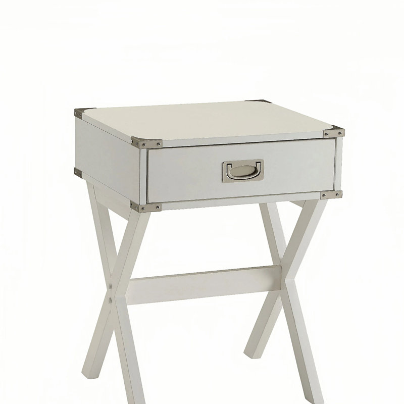 Babs Accent Table, White