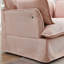 Fauteuil d'appoint surdimensionné avec charge à deux ports, base et accoudoirs de conception moderne, coussins décoratifs, siège profond et large, canapé simple confortable semblable à un nuage, fauteuil en chenille-1368622016