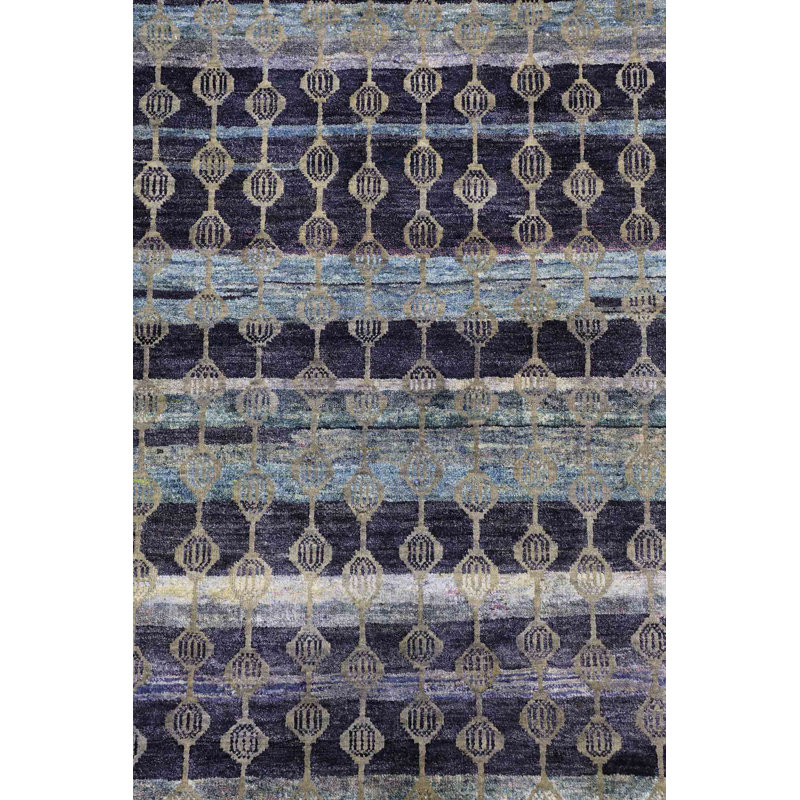 Silk Treasures Geometric Area Rug