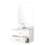 Meuble-lavabo blanc 30 po X P 22 po, comptoir en marbre, robinet, miroir simple 28 po 30 po x 22 po, marbre