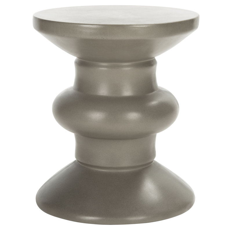 Dali Outdoor Round Side Table, Gray