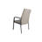Faux Leather Ergonomic Armchair with Metal Base-766545639