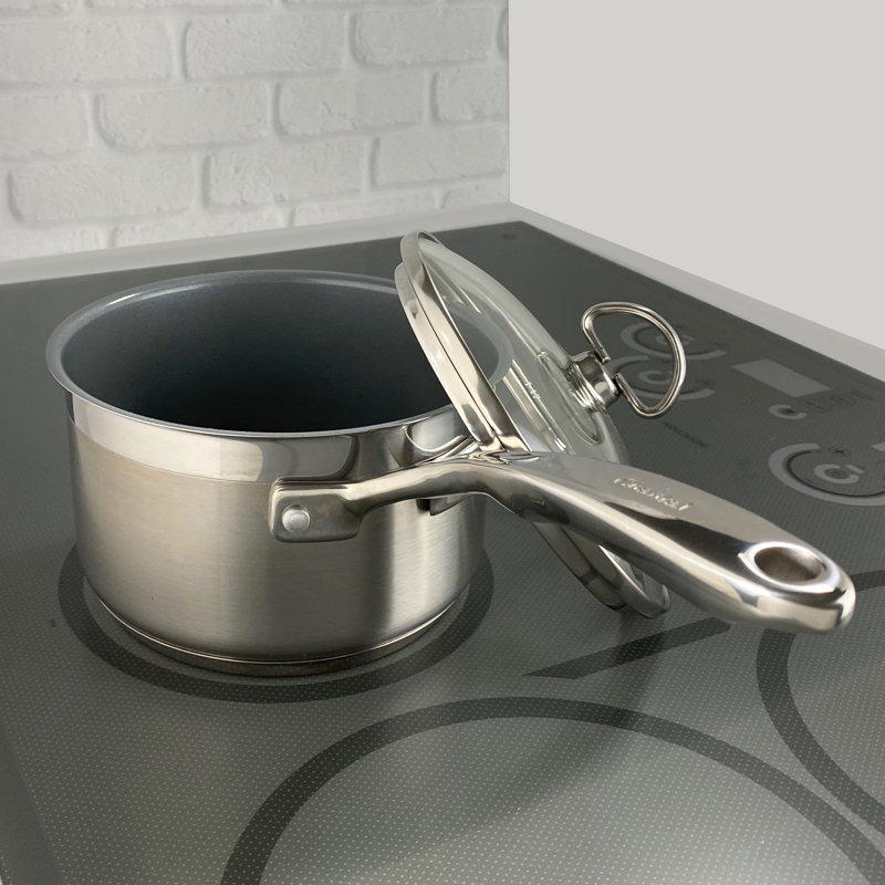 Chantal Stainless Steel Saucepan with Lid, 2 qt.