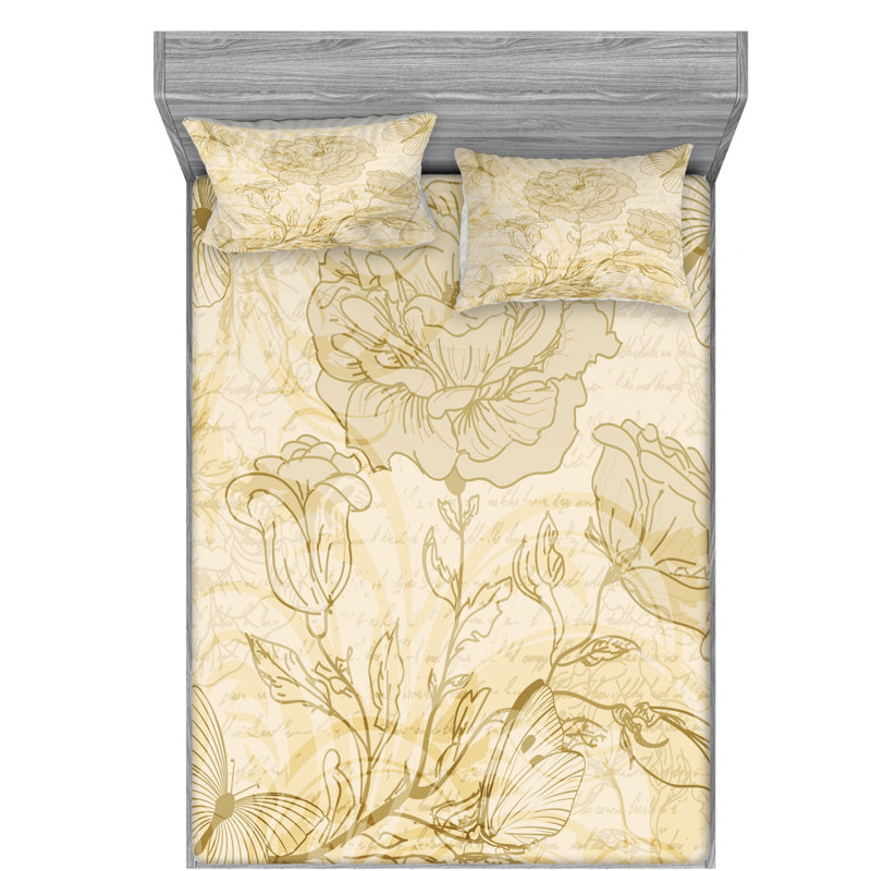 Microfiber Sheet Set, Queen Sheet Set + Fitted Sheet + 2 Pillowcases