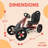 hauck Sirocco Racing Clutch Free Go Kart with Low Profile Rubber Tires-100919407