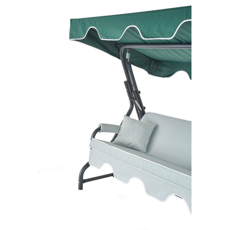 Balancelle de jardin triple, Menthe, Vert