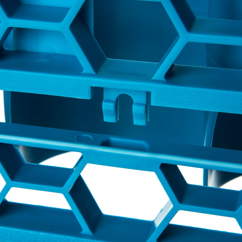Support en verre, Bleu