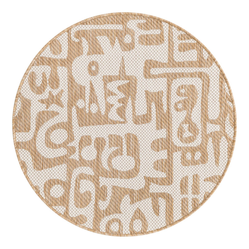 Lyric Hower Indoor/Outdoor Area Rug, Round 3'1"