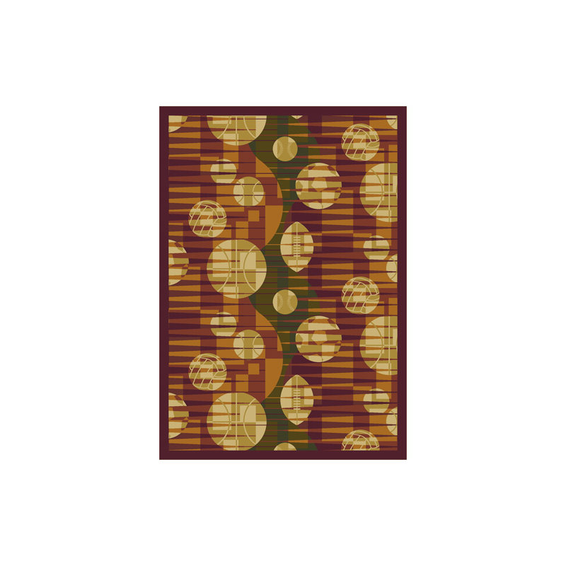 Sports Keeping Score by Joy Carpets Area Rug, Rectangle 7'8" x 10'9"