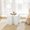Table d'appoint casse-tête, table modulaire à bord concave MGO