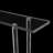 2 Tiers Freestanding Clear Acrylic Table With Open Shelves