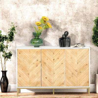 Buffets et buffets spacieux, bois aggloméré, rangement rustique et moderne