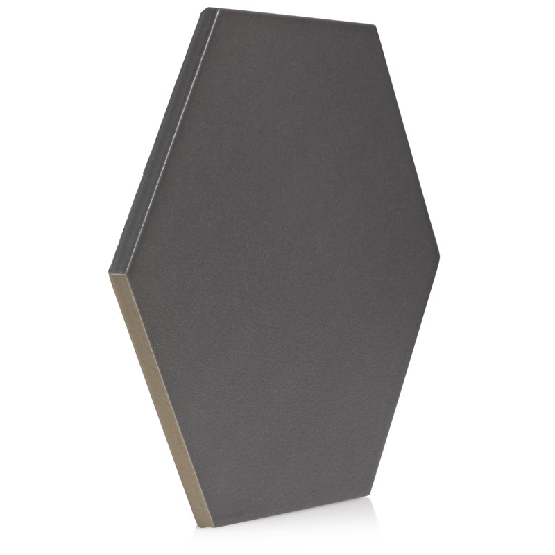 9'' W x 7.8'' L Porcelain Singular Tile, Grafito
