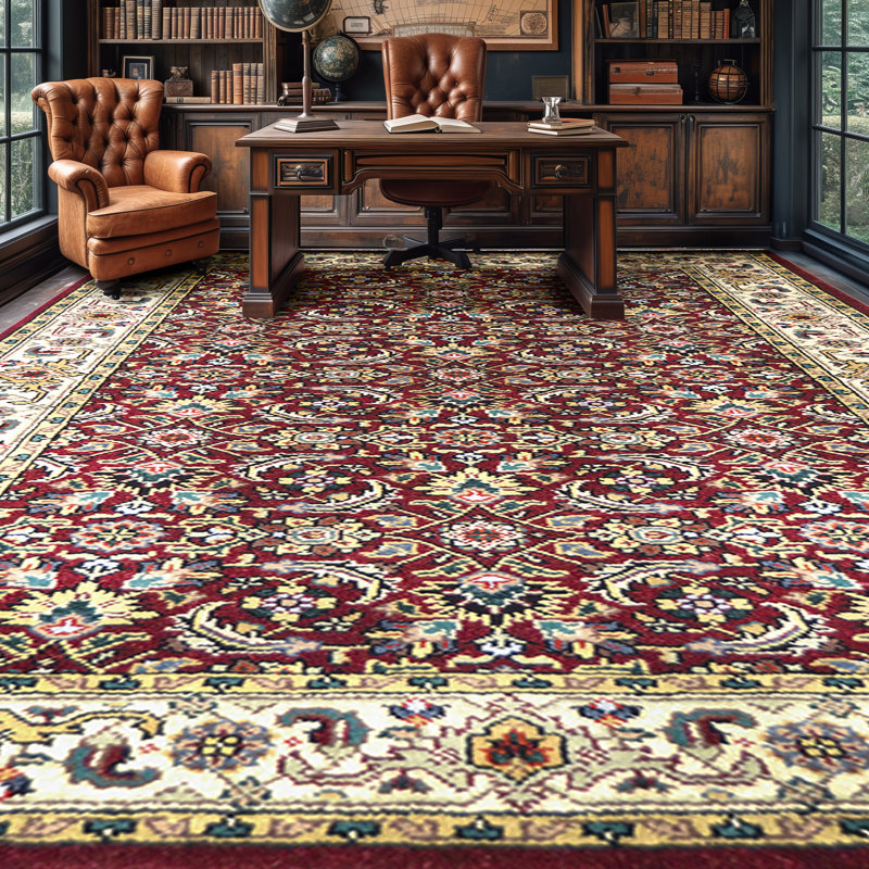 Wool Oriental Area Rug, Rectangle 3' x 5'