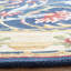 Tapis ivoire / bleu marine en laine / coton touffeté à la main Ozella-1116538246