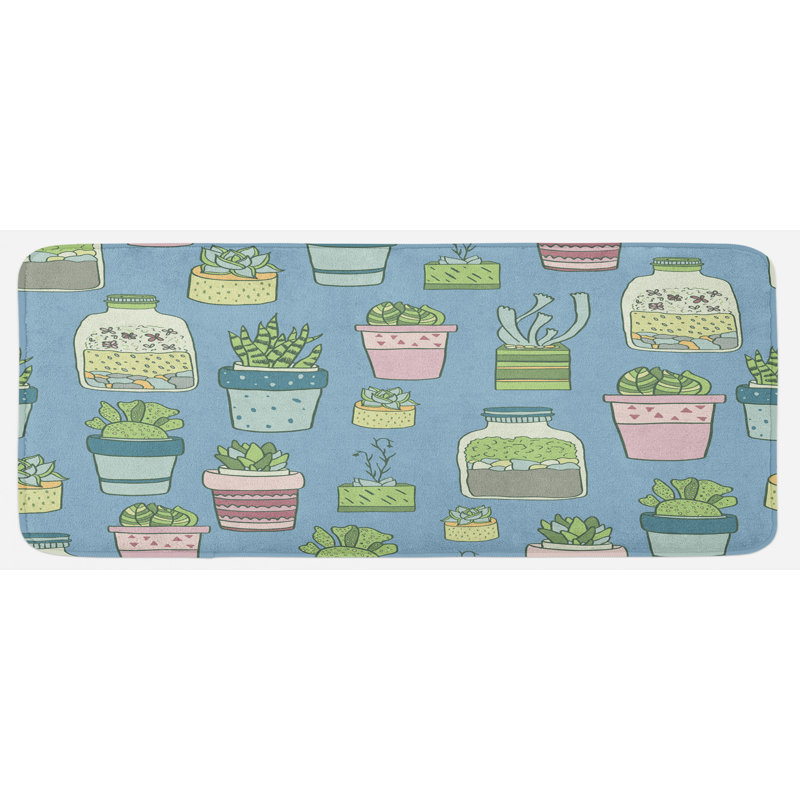 Tapis de cuisine botanique