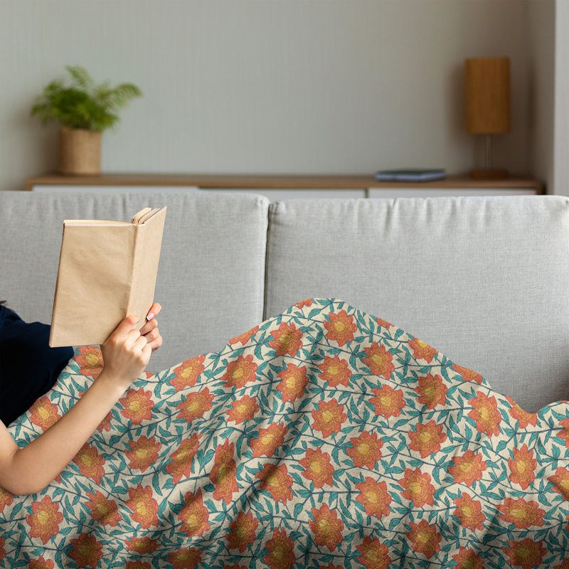 Hand Woven Throw Blanket, 50" x 60"