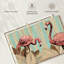 Flamant rose rétro Brampt-107845308