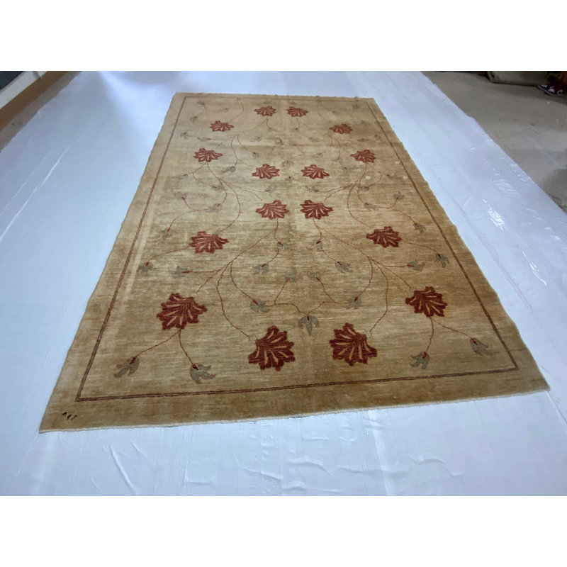 Tapis traditionnel patiné anatolien unique 7 pi 0 po x 9 pi 9 po