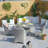 4 - Person Wicker Patio Dining Set with Round Table , Cushions Included