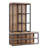 Lloyd 60"H Rustic Industrial Metal Frame Hall Tree With Shelves And Shoe Storage With Bench