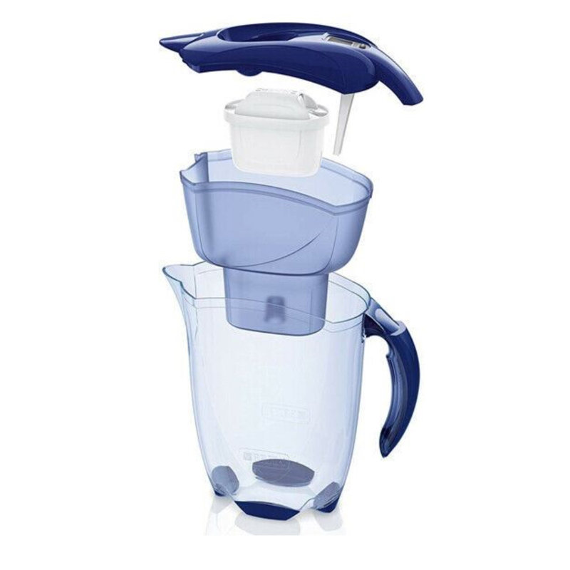 Brita Elemaris Cool Water Filter Jug And Cartridge 2.4 Litre, Blue