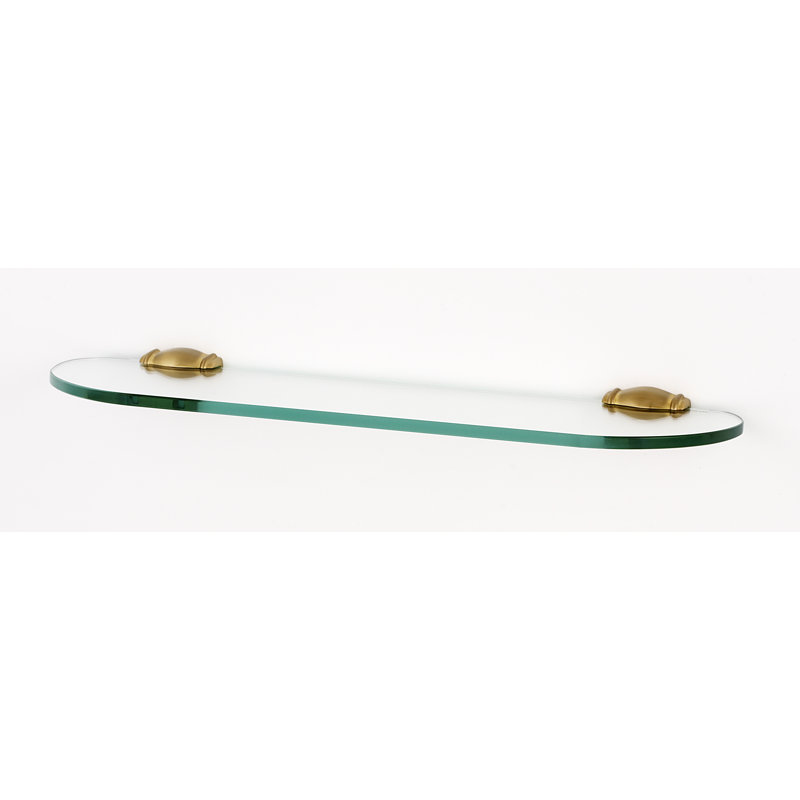 Charlies Wall Shelf, Satin Brass