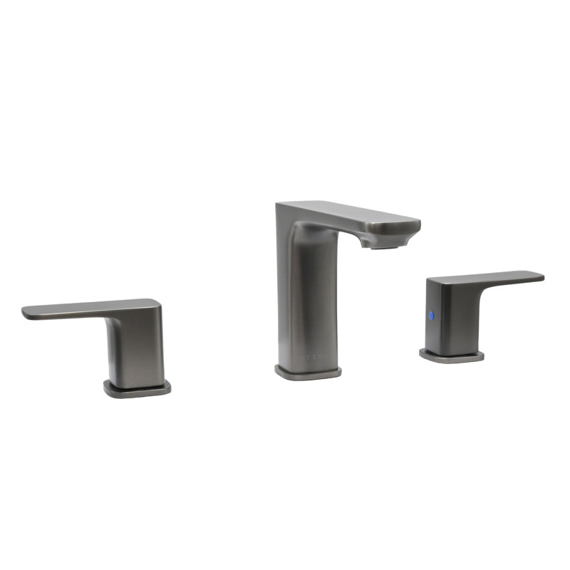 Lulani Widespread Bathroom Faucet with Drain Assembly, Gun Metal