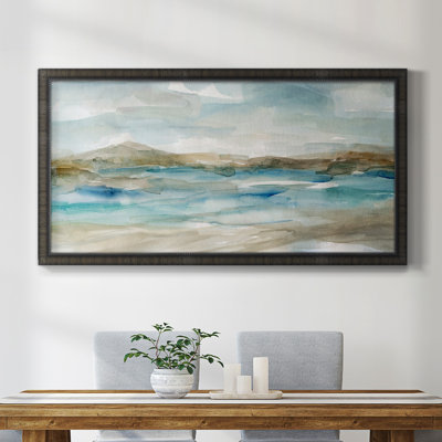 Peaceful Beach II, toile encadrée de qualité supérieure - prête à être accrochée