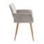 Chaise avec accoudoirs rembourrée Ancelin-713808465