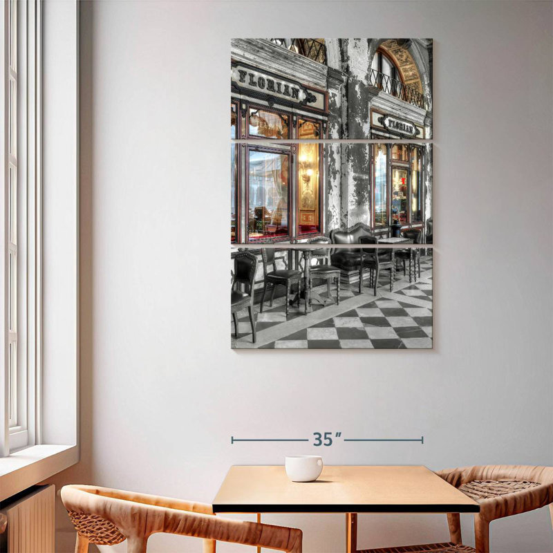 Nicci Caffe Florian Venezia, H 50 po x l 32 po
