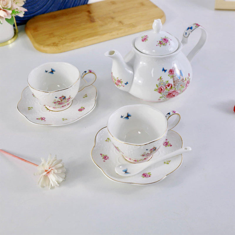 Rosalind Wheeler Eelko 900ml Teapot Set
