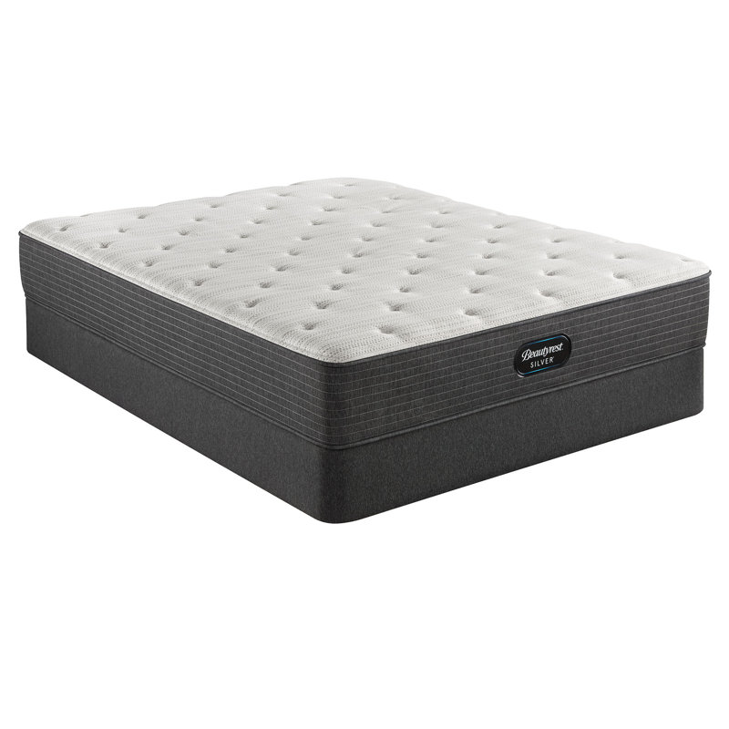 Beautyrest Silver BRS900 Plush 12" Innerspring Mattress and Box Spring Set, Full, Standard Profile (9")