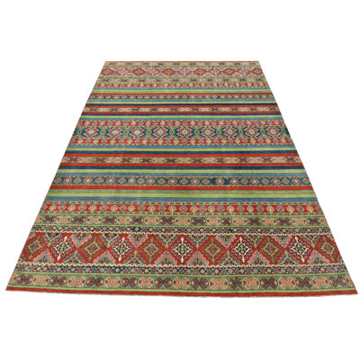 Nabeel Hand Knotted Wool Oriental Indoor Rug