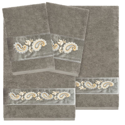  Ensemble de serviettes 4 pièces 100% coton turc