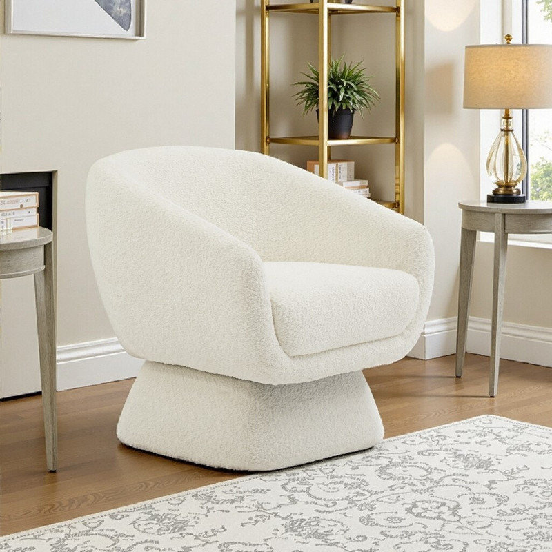 Fauteuil pivotant avec repose-pieds Boucle