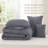Bedsure Pinch Pleat Comforter Set Boho Bed-in-A-Bag Bedding Set with  Pillowcases for All Season-105529488-105529501