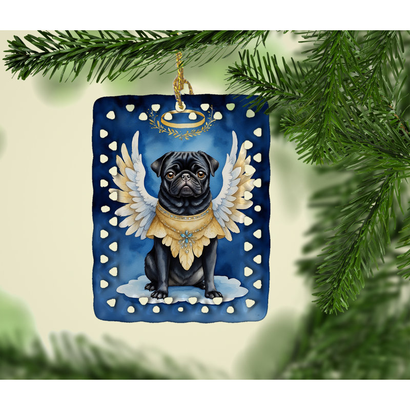 Ornement en porcelaine noire My Angel, Carlin 7063