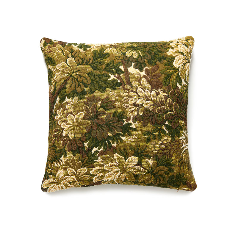 Ridge Square Pillow Cover & Insert, Moss