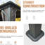 Pavillon de jardin 12 pi x 12 pi, construction en aluminium et look moderne - pour la terrasse, la cour, la terrasse, la ventilation de la pelouse